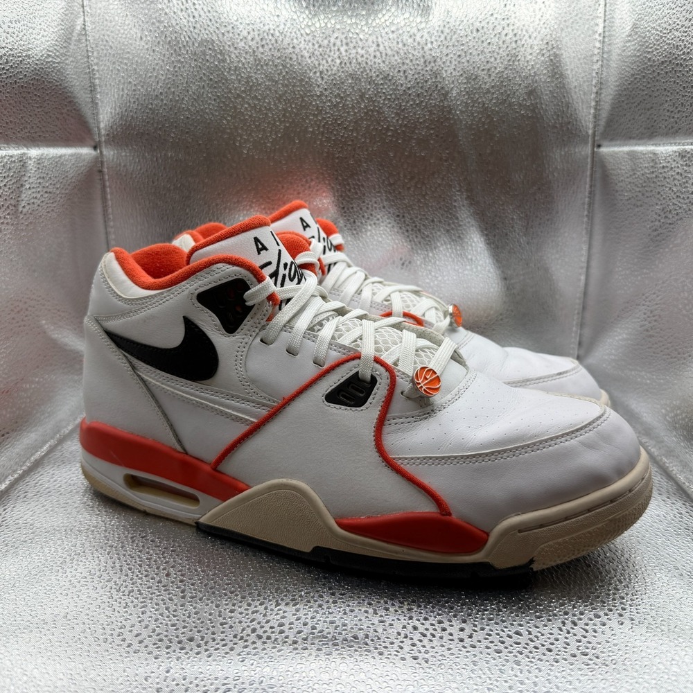 Size 11.5 Nike Air Flight 89 EMB Rucker Park White Mens Sneaker Shoes CZ6097-100